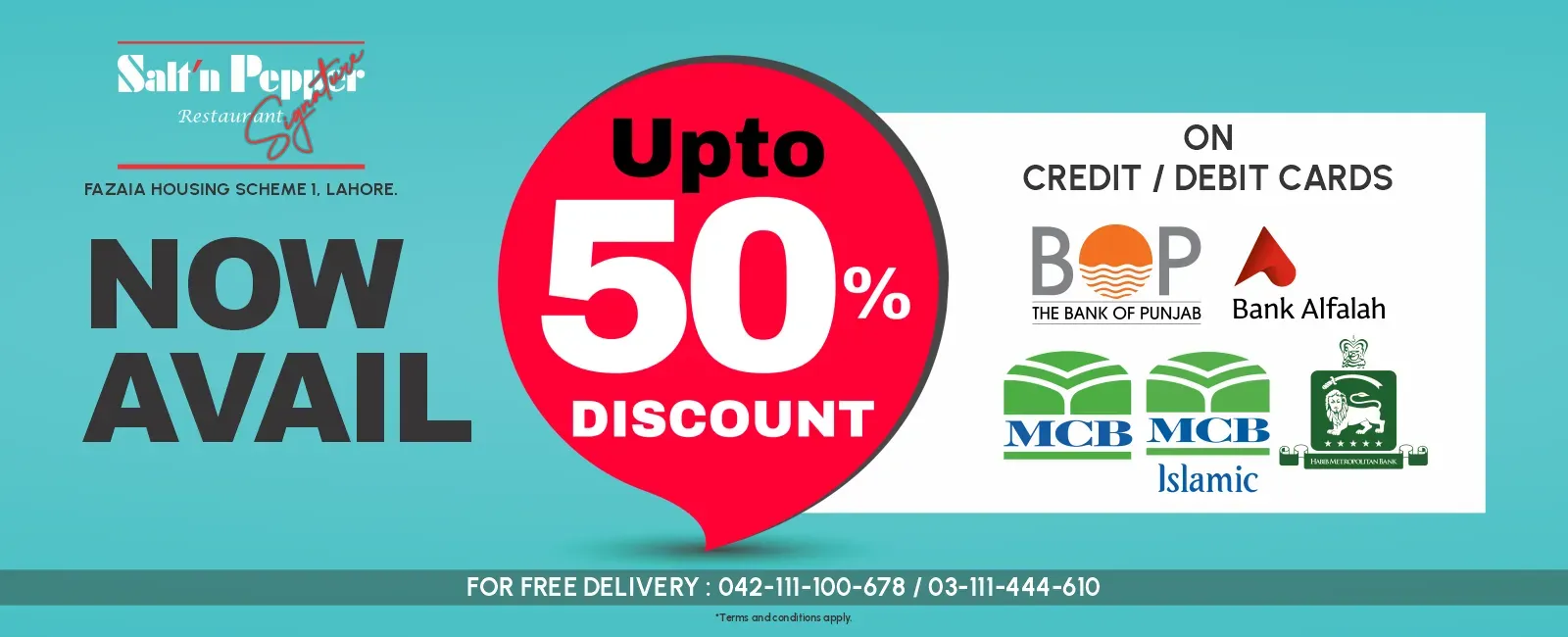 Up to 50% off promotion